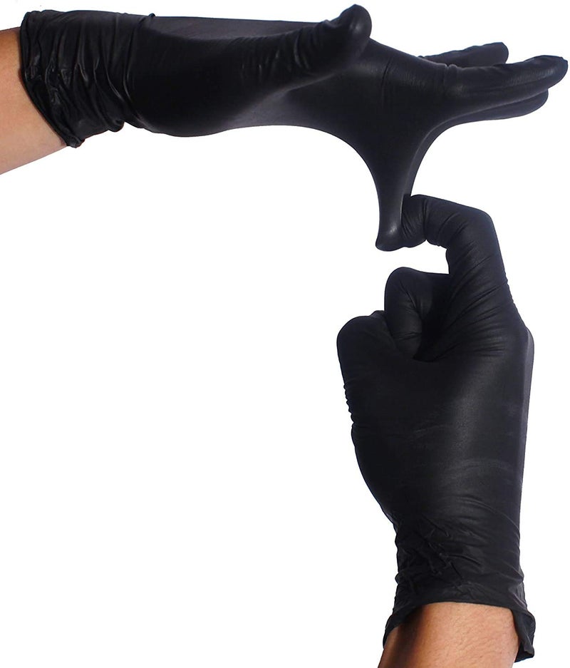 Infi-Touch Heavy Duty Nitrile Gloves, Strong & Tough, High Chemical Resistant, Disposable Gloves, Powder-Free, Non Sterile, Large, 100 Count - Image 3